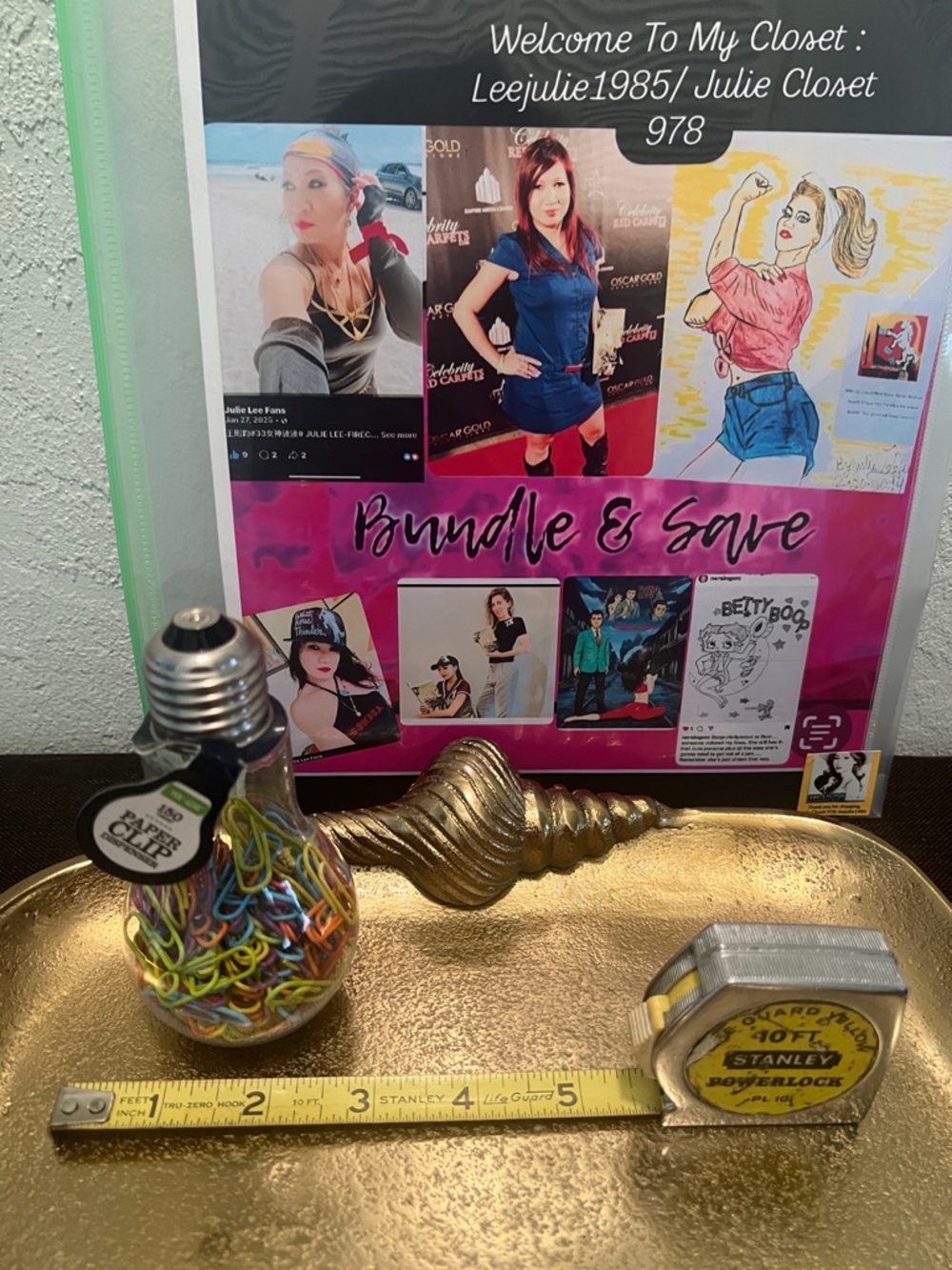 Multicolor Light Bulb Paper Clip Dispenser - Picture 4 of 10